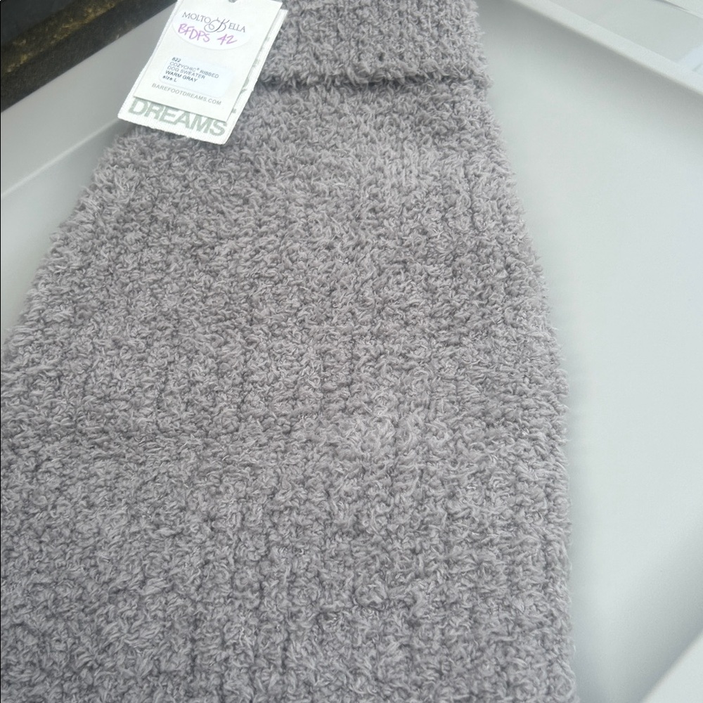 Barefoot Dreams Gray Dog Sweater - Picture 4 of 5